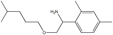 1-(2,4-dimethylphenyl)-2-[(4-methylpentyl)oxy]ethan-1-amine Struktur