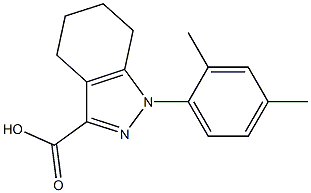 1-(2,4-dimethylphenyl)-4,5,6,7-tetrahydro-1H-indazole-3-carboxylic acid Struktur