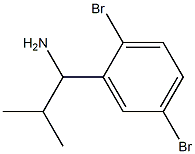 1-(2,5-dibromophenyl)-2-methylpropan-1-amine Struktur