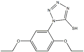 1-(2,5-diethoxyphenyl)-1H-1,2,3,4-tetrazole-5-thiol Struktur