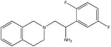 1-(2,5-difluorophenyl)-2-(3,4-dihydroisoquinolin-2(1H)-yl)ethanamine Struktur