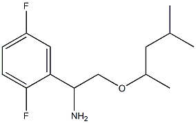 1-(2,5-difluorophenyl)-2-[(4-methylpentan-2-yl)oxy]ethan-1-amine Struktur