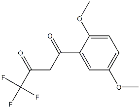 1-(2,5-dimethoxyphenyl)-4,4,4-trifluorobutane-1,3-dione Struktur