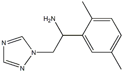 1-(2,5-dimethylphenyl)-2-(1H-1,2,4-triazol-1-yl)ethanamine Struktur