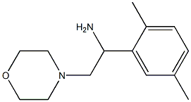 1-(2,5-dimethylphenyl)-2-morpholin-4-ylethanamine Struktur