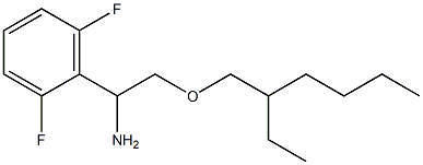 1-(2,6-difluorophenyl)-2-[(2-ethylhexyl)oxy]ethan-1-amine Struktur