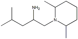 1-(2,6-dimethylpiperidin-1-yl)-4-methylpentan-2-amine Struktur