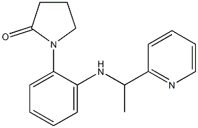 1-(2-{[1-(pyridin-2-yl)ethyl]amino}phenyl)pyrrolidin-2-one Struktur