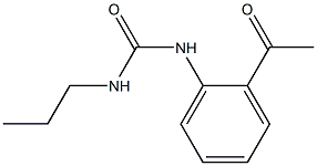 1-(2-acetylphenyl)-3-propylurea Struktur