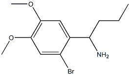 1-(2-bromo-4,5-dimethoxyphenyl)butan-1-amine Struktur