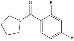 1-(2-bromo-4-fluorobenzoyl)pyrrolidine Struktur