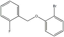 1-(2-bromophenoxymethyl)-2-fluorobenzene Struktur