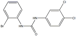 1-(2-bromophenyl)-3-(3,4-dichlorophenyl)urea Struktur