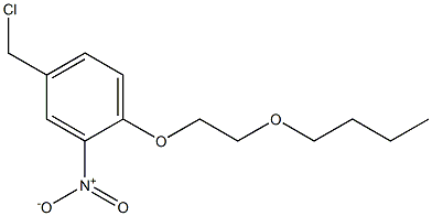 1-(2-butoxyethoxy)-4-(chloromethyl)-2-nitrobenzene Struktur