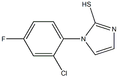 1-(2-chloro-4-fluorophenyl)-1H-imidazole-2-thiol Struktur