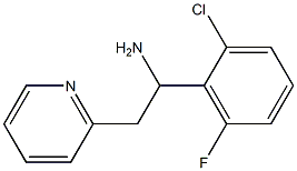 1-(2-chloro-6-fluorophenyl)-2-(pyridin-2-yl)ethan-1-amine Struktur