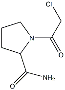 1-(2-chloroacetyl)pyrrolidine-2-carboxamide Struktur