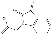 1-(2-chloroprop-2-en-1-yl)-2,3-dihydro-1H-indole-2,3-dione Struktur