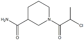 1-(2-chloropropanoyl)piperidine-3-carboxamide Struktur