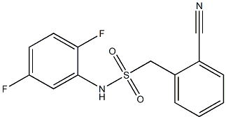 1-(2-cyanophenyl)-N-(2,5-difluorophenyl)methanesulfonamide Struktur