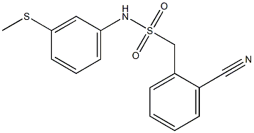 1-(2-cyanophenyl)-N-[3-(methylsulfanyl)phenyl]methanesulfonamide Struktur