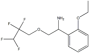 1-(2-ethoxyphenyl)-2-(2,2,3,3-tetrafluoropropoxy)ethan-1-amine Struktur