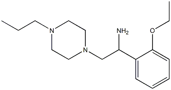 1-(2-ethoxyphenyl)-2-(4-propylpiperazin-1-yl)ethanamine Struktur