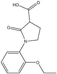 1-(2-ethoxyphenyl)-2-oxopyrrolidine-3-carboxylic acid Struktur