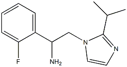 1-(2-fluorophenyl)-2-[2-(propan-2-yl)-1H-imidazol-1-yl]ethan-1-amine Struktur