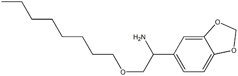 1-(2H-1,3-benzodioxol-5-yl)-2-(octyloxy)ethan-1-amine Struktur