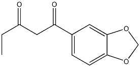 1-(2H-1,3-benzodioxol-5-yl)pentane-1,3-dione Struktur