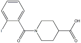 1-(2-iodobenzoyl)piperidine-4-carboxylic acid Struktur