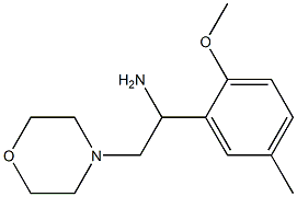 1-(2-methoxy-5-methylphenyl)-2-morpholin-4-ylethanamine Struktur