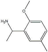 1-(2-methoxy-5-methylphenyl)ethan-1-amine Struktur