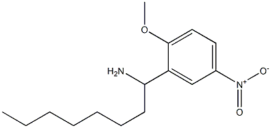 1-(2-methoxy-5-nitrophenyl)octan-1-amine Struktur