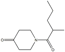 1-(2-methylpentanoyl)piperidin-4-one Struktur