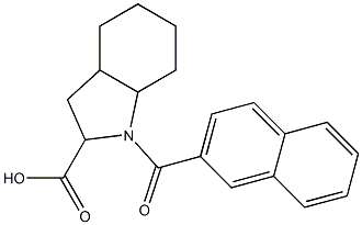 1-(2-naphthoyl)octahydro-1H-indole-2-carboxylic acid Struktur