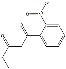 1-(2-nitrophenyl)pentane-1,3-dione Struktur