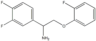 1-(3,4-difluorophenyl)-2-(2-fluorophenoxy)ethanamine Struktur