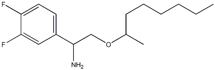 1-(3,4-difluorophenyl)-2-(octan-2-yloxy)ethan-1-amine Struktur