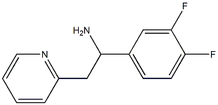 1-(3,4-difluorophenyl)-2-(pyridin-2-yl)ethan-1-amine Struktur