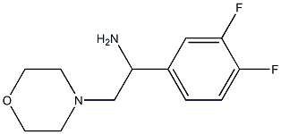 1-(3,4-difluorophenyl)-2-morpholin-4-ylethanamine Struktur