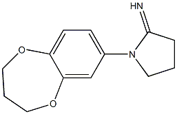 1-(3,4-dihydro-2H-1,5-benzodioxepin-7-yl)pyrrolidin-2-imine Struktur