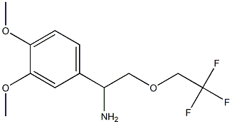 1-(3,4-dimethoxyphenyl)-2-(2,2,2-trifluoroethoxy)ethanamine Struktur