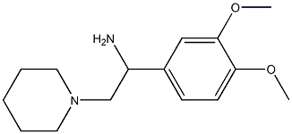 1-(3,4-dimethoxyphenyl)-2-piperidin-1-ylethanamine Struktur