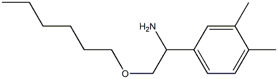 1-(3,4-dimethylphenyl)-2-(hexyloxy)ethan-1-amine Struktur