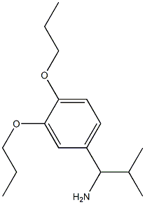 1-(3,4-dipropoxyphenyl)-2-methylpropan-1-amine Struktur