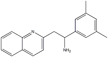 1-(3,5-dimethylphenyl)-2-(quinolin-2-yl)ethan-1-amine Struktur