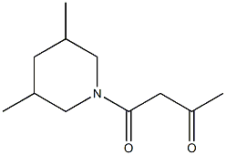 1-(3,5-dimethylpiperidin-1-yl)butane-1,3-dione Struktur