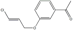 1-(3-{[(2E)-3-chloroprop-2-enyl]oxy}phenyl)ethanone Struktur